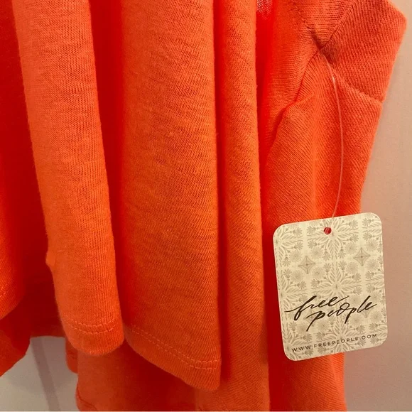 Free People Long Weekend Halter Top - NWT - Medium -  Watermelon - Picture 4 of 15